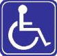 blue disabled sign