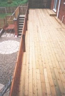  long raised deck