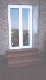 Steps to Patio doors